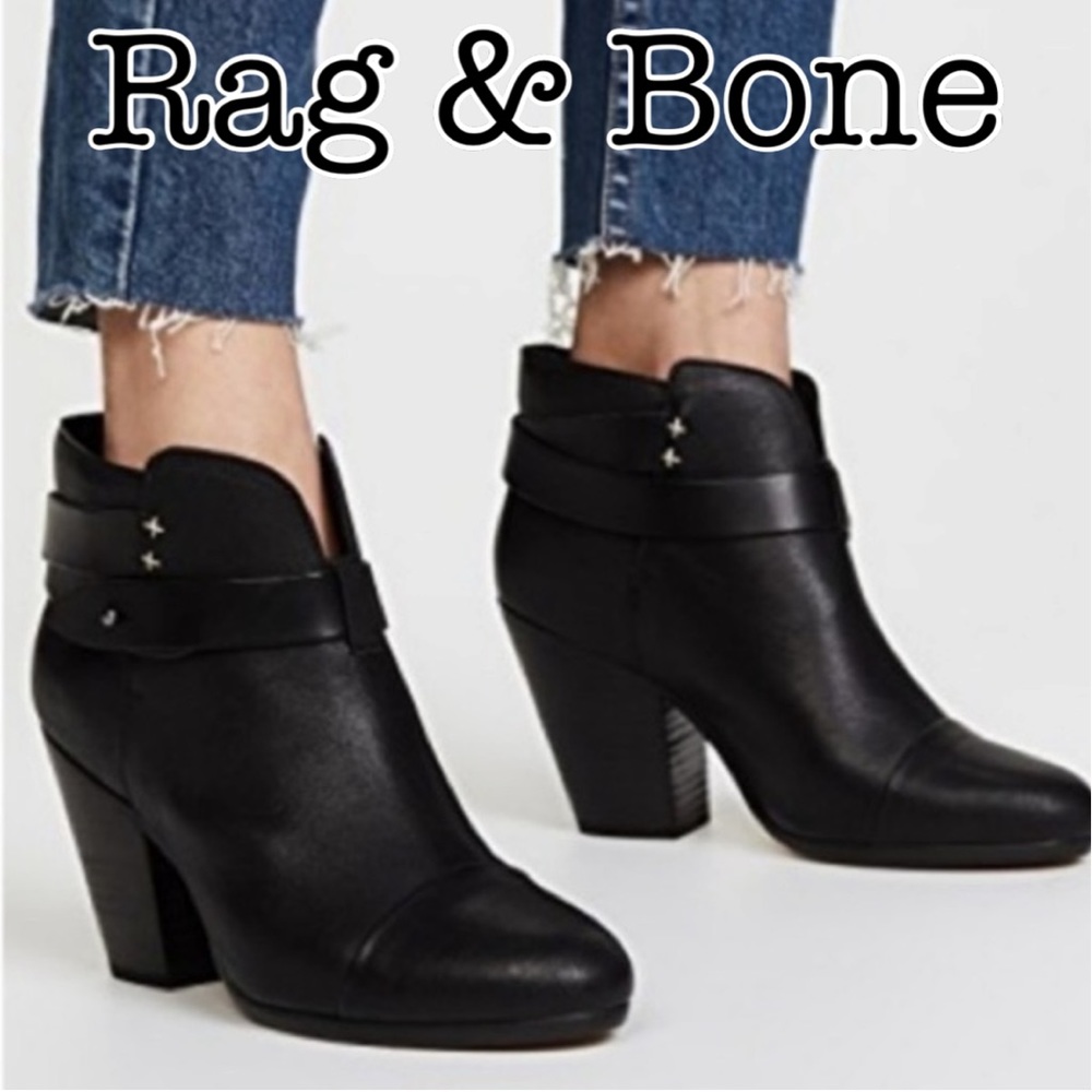 Rag & Bone Harrow Patent Leather Boots Size 36